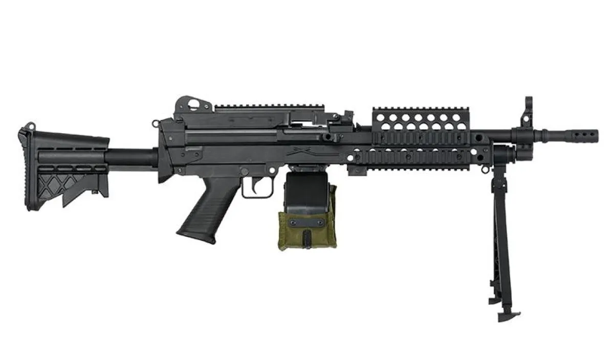 DBoys MK46 Sportsline LMG inkl. 2500 Schuss Box Mag 0,5 Joule AEG Black